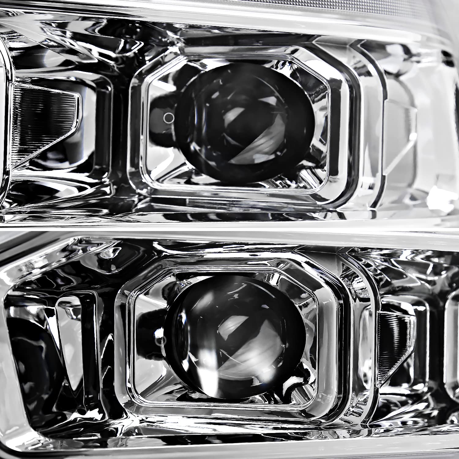 Dual Projector Headlights SPEC-D TUNING w/Sequential LED Turn Signal and Startup Animation Compatible with 2019-2024 Dodge Ram 2500, 3500, 4500, Left + Right Pair Headlamps Assembly