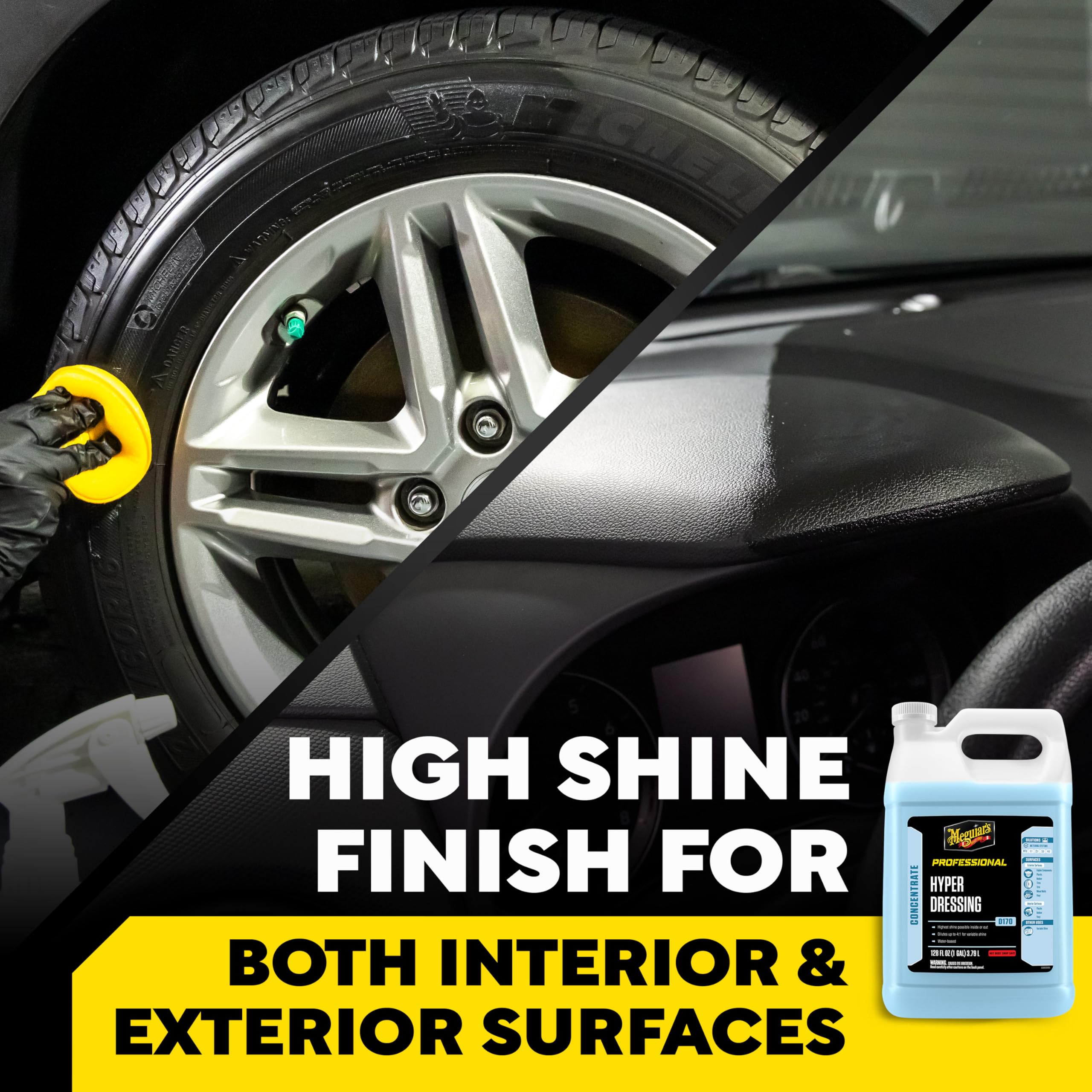D17001 Meguiar's Hyper Dressing - 1 Gallon – Give Your Car’s Trim Pieces the Best Shine & Gloss