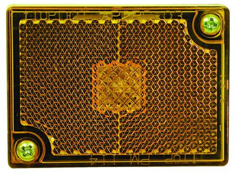 Incandescent Peterson E114A Marker/Clearance PC-Rated Rectangle with Reflex 2.75" x 2.05"