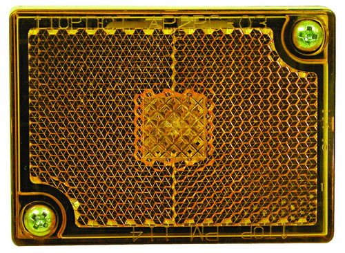 Incandescent Peterson E114A Marker/Clearance PC-Rated Rectangle with Reflex 2.75" x 2.05"