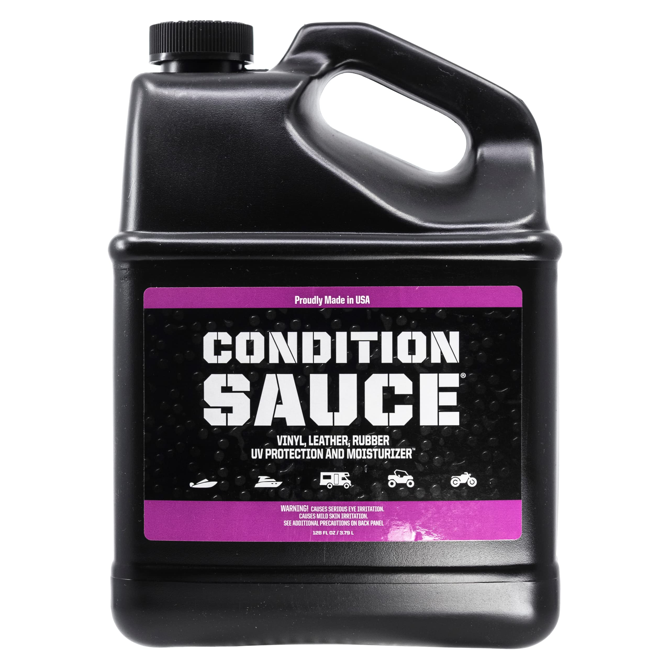 Bling Sauce Premium Condition Sauce Boat Interior Moisturizer and UV Protectant, 1 Gallon