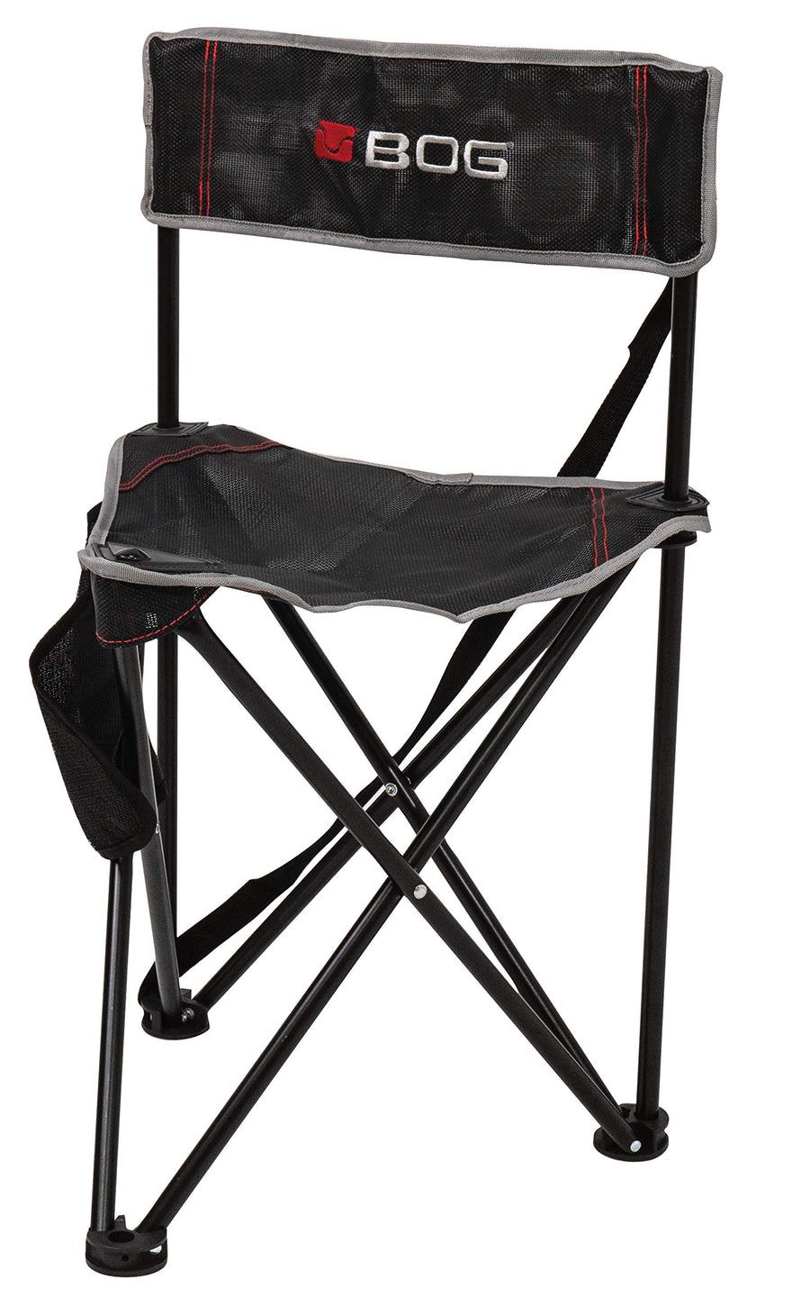 Triple Play BOG Ground Blind Chair with Rugged Construction, Aluminum Frame, Extended Seat Area, Quiet Setup, Breathable Textilene Fabric, Collapsible, and Carry Bag for Hunting, Shooting, and Outdoor