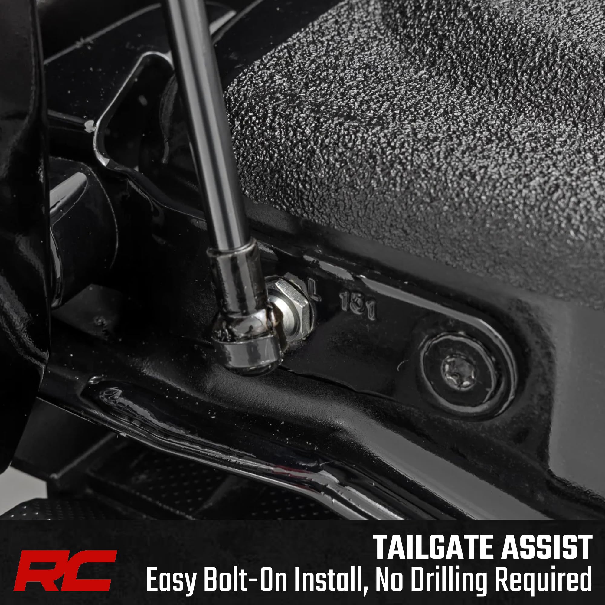 Rough Country Tailgate Assist Hydraulic for Toyota Tundra (2007-2021) - Driver-Side, Slow-Release Damper