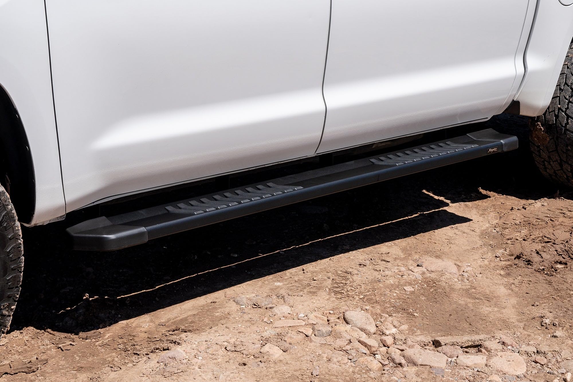 Raptor Series Steps Running Boards 6in OEM Style Black Aluminum Compatible with 07-21 Tundra CrewMax Cab