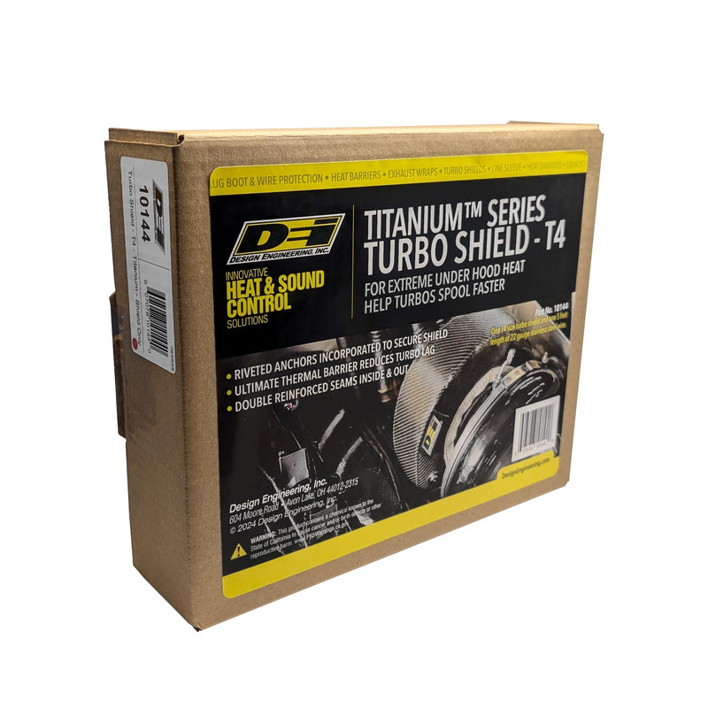 Titanium Turbo Shield Design Engineering 010144 22" x 2.75" Custom Fit Turbo Blanket