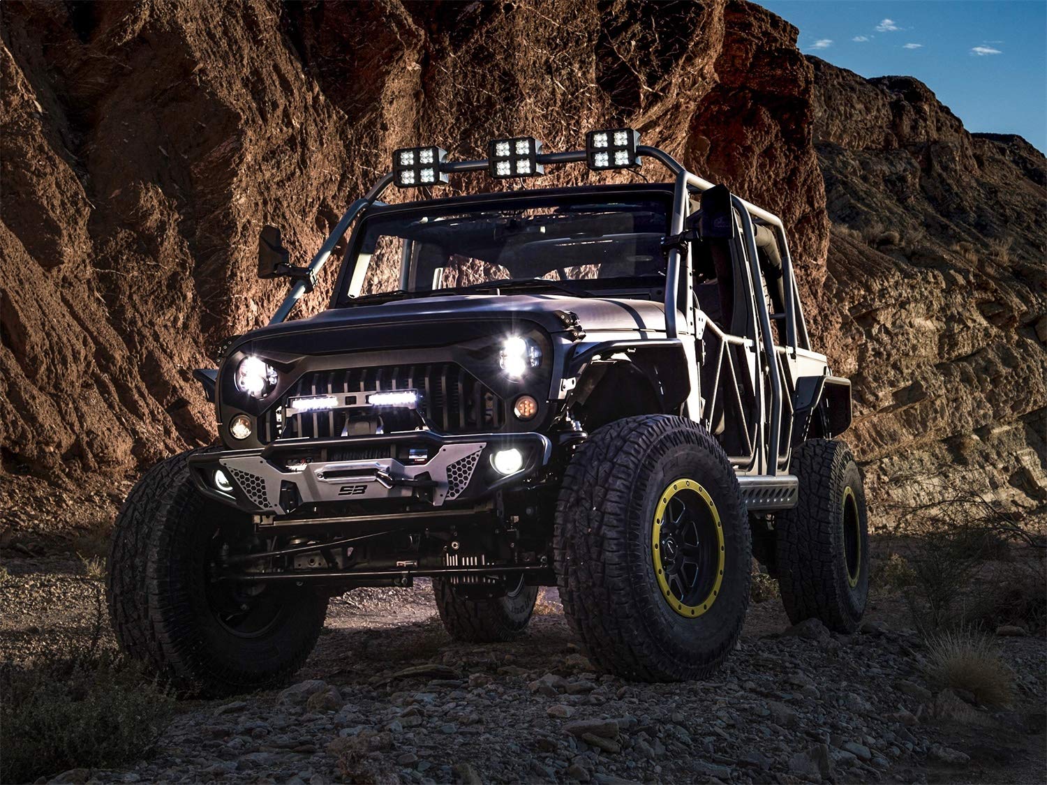 7IN LED HEADS Pro Comp JEEP JK 07 18 - EXP76402P