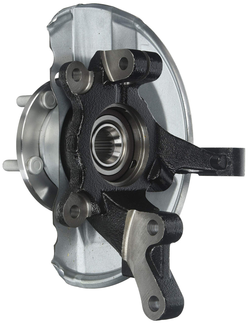Automotive Crown Hub & Knuckle Assembly Steering, Black, Silver
