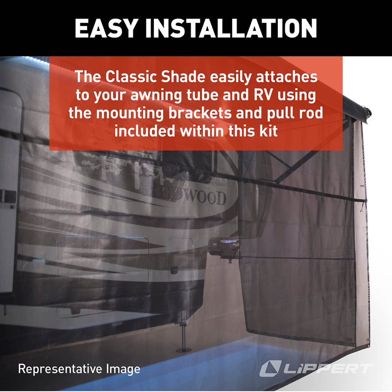 Super Shade Solera Front Panel for 5th Wheel, Travel Trailer and Motorhome RV Awnings, 10' x 10'