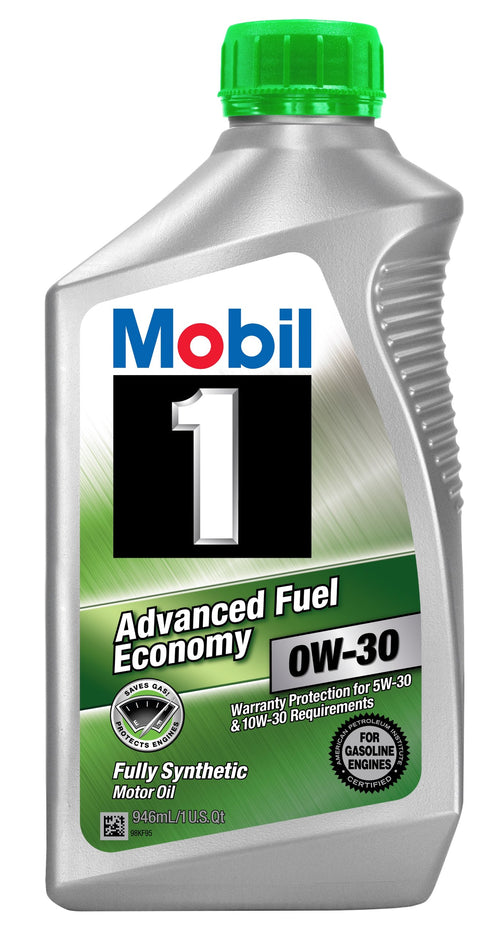 Mobil 1 0W-30 Motor Oil (Advanced fuel economy) Part No. 112746 - 1 Quart (Pack of 1)