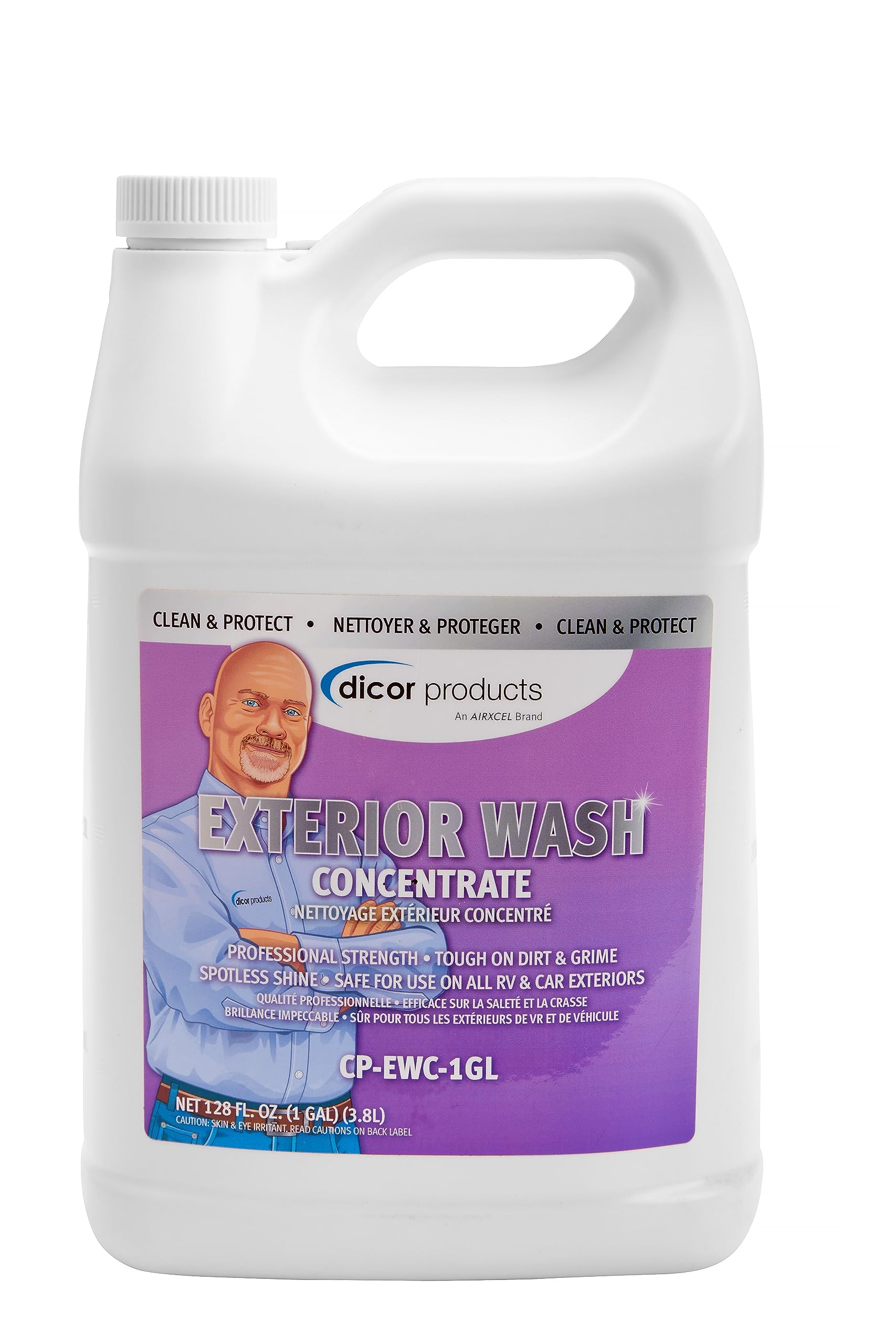 Dicor Black Streak Remover CP-EWC-1GL Exterior Cleaning Care for RV and Vehicle Surfaces, White