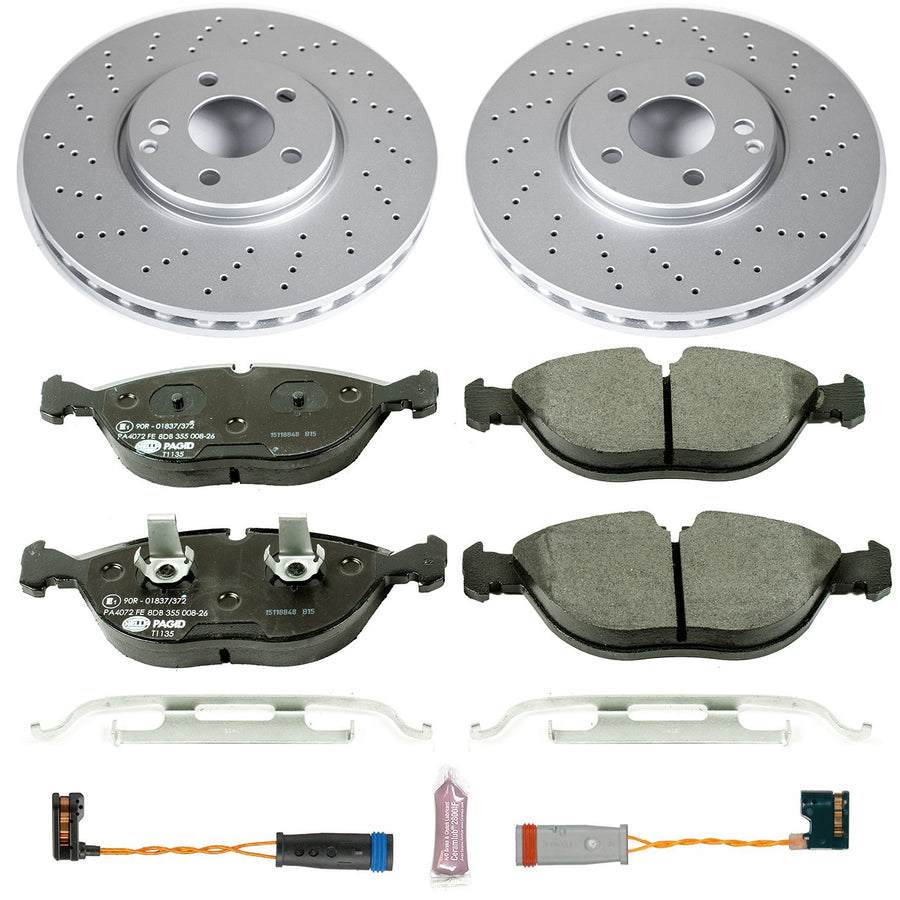 Euro-Stop Power Stop ESK5118 Brake Kit and 3 Front Sensor Wires