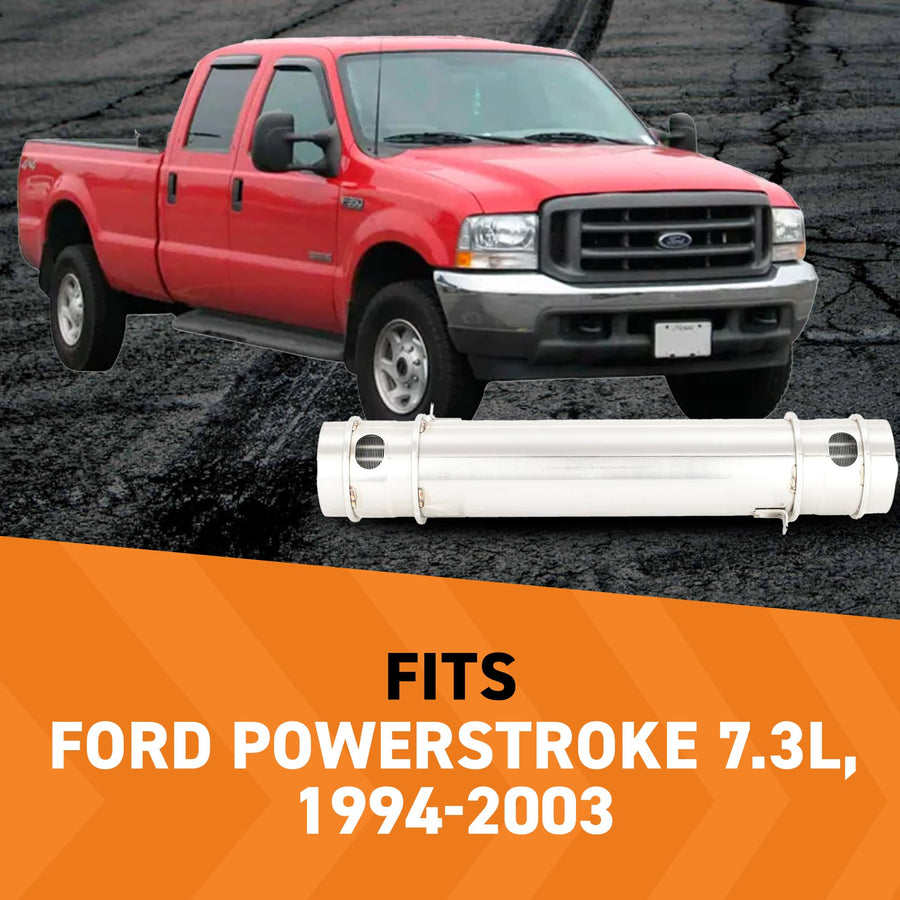 Mishimoto Replacement MMOC-F2D-94 Oil Cooler, Compatible with Ford Powerstroke 7.3L, 1994-2003, Natural