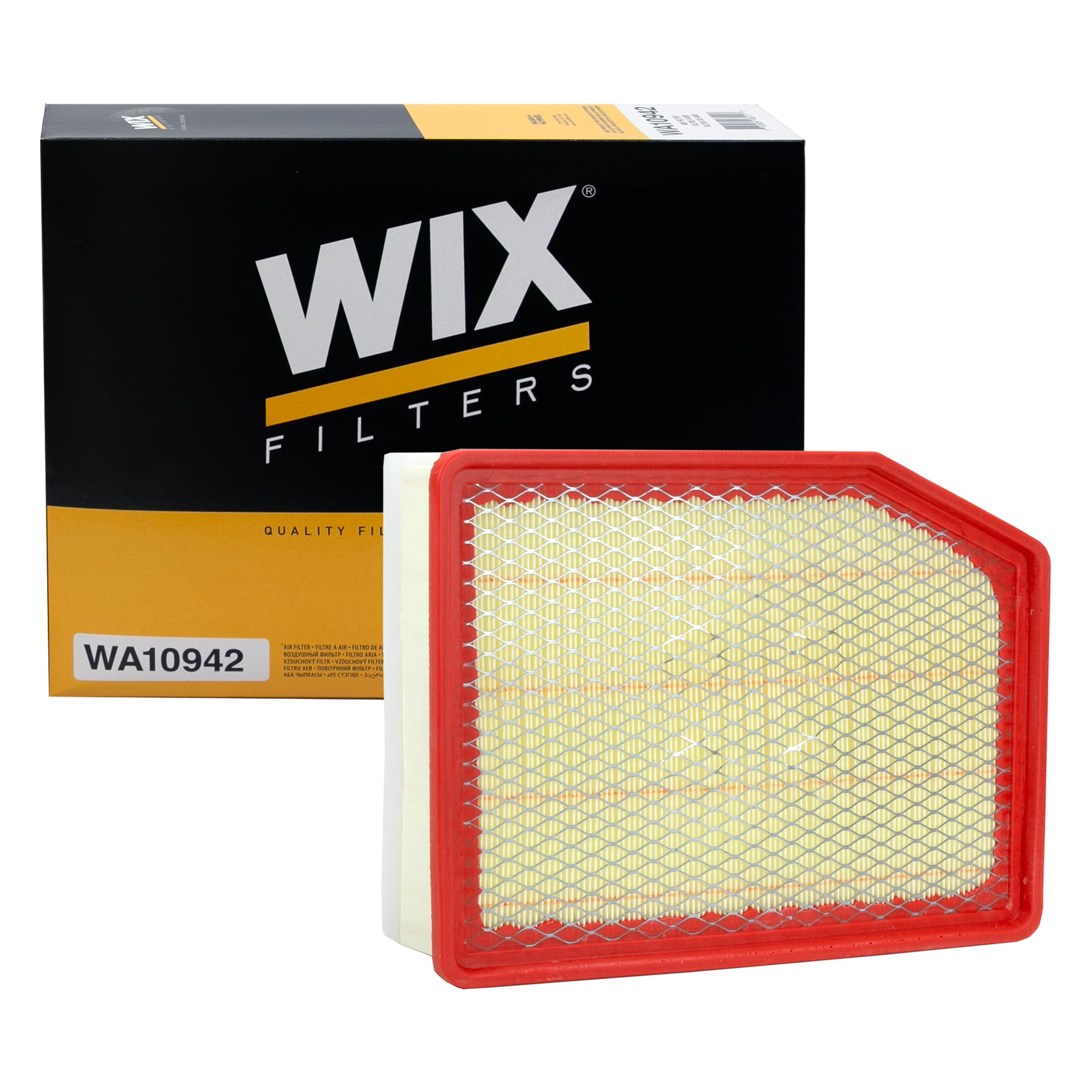 WIX WA10942 Engine Air Filter Heavy Duty Compatible With Chevrolet Silverado, GMC Sierra Pickup (19-20)