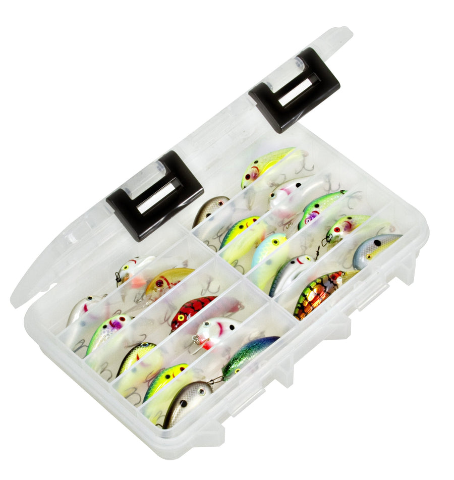 Crankbait Plano Elite Series StowAway 3600, Small, Transparent, Holds Up to 20 Individual Crankbait Lures, Tangle-Free Bait Tackle Storage and Organizer, Utility Boxes for Fishing
