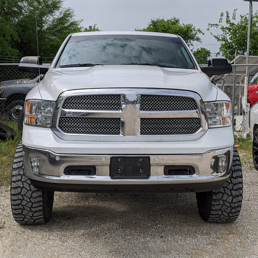 Fog Lights Spec-D Tuning Clear Lens + HB4(9006) Bulbs + Switch Included Compatible with Dodge Ram 1500 2013-2018 L+R Pair Assembly
