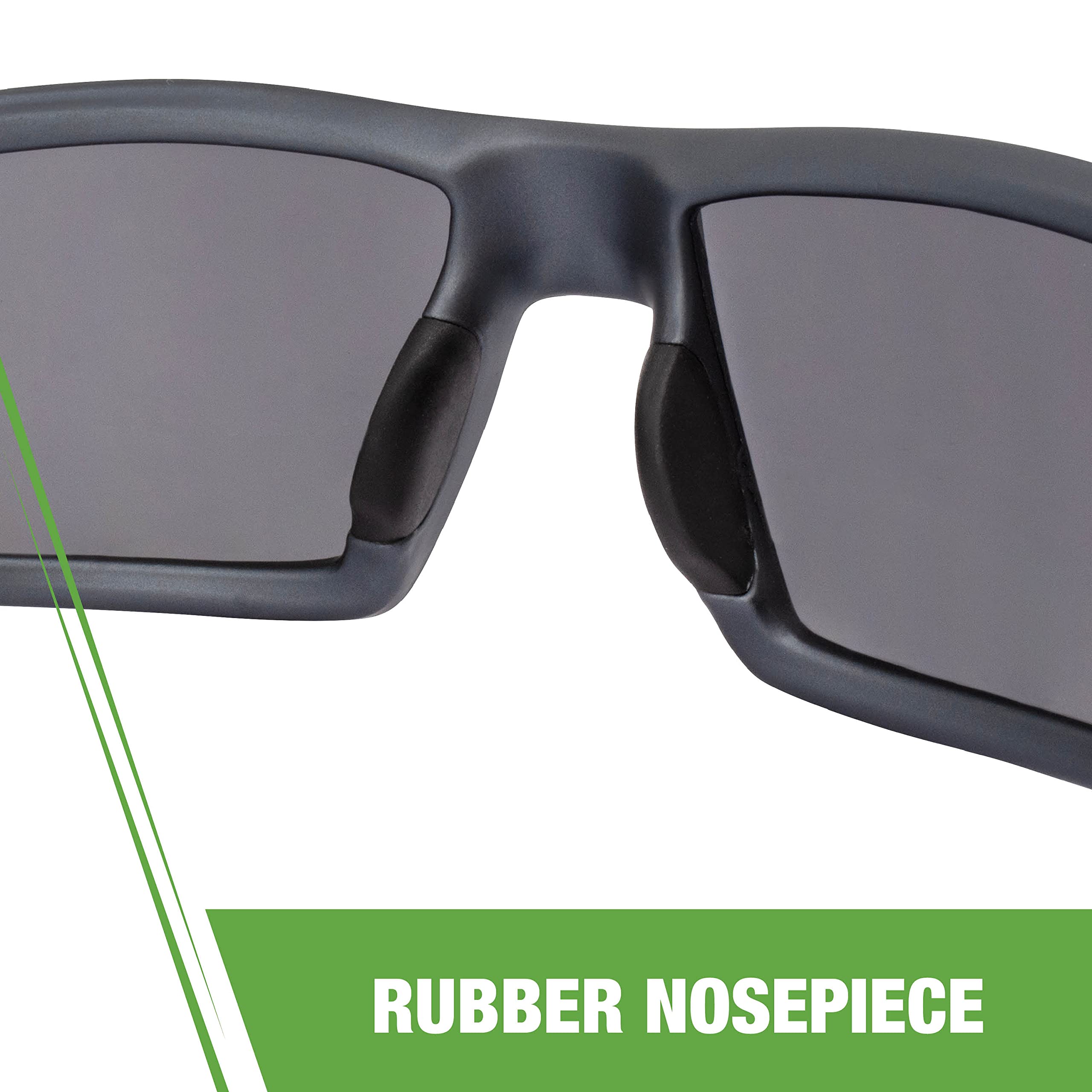 Radians® Cumulus Crossfire® 41291 Premium Safety Eyewear - Aluminum Gray Frame - Smoke Lens - Unisex