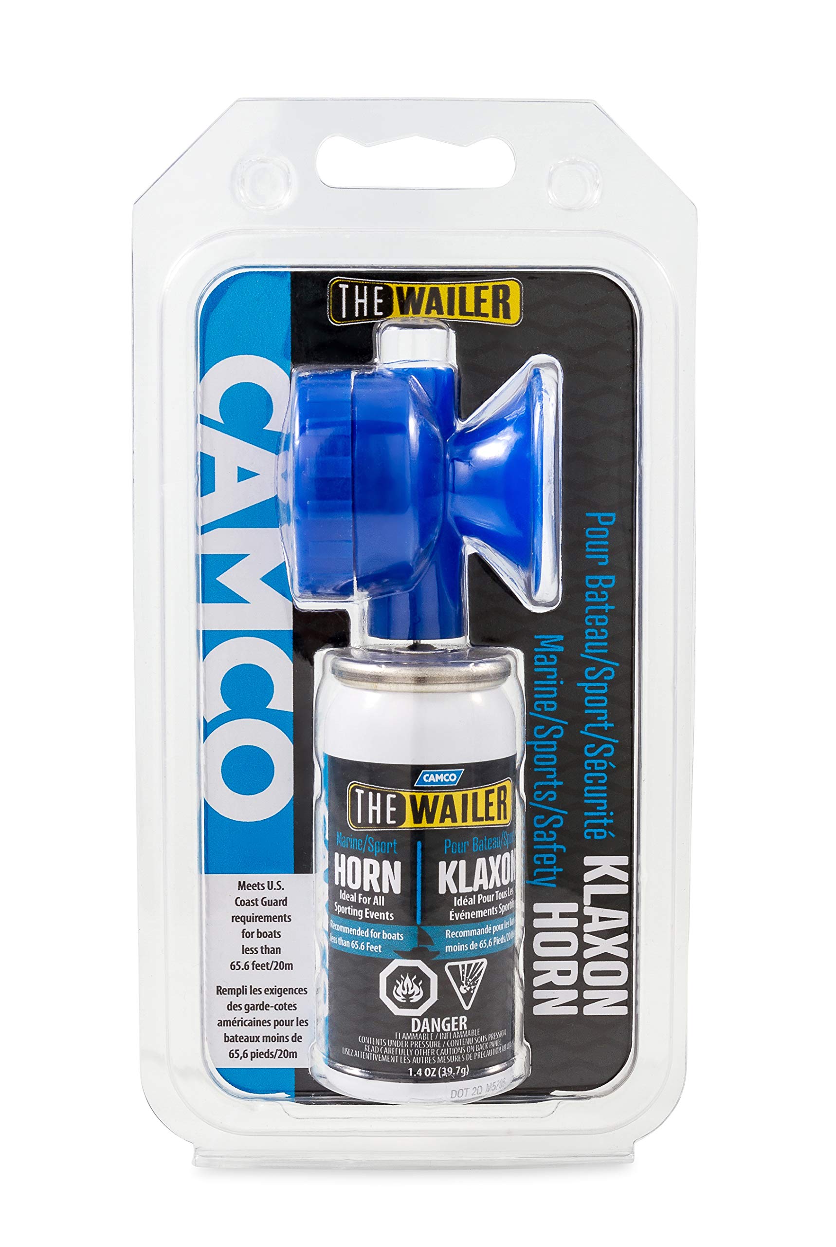 Aerosol Camco Signal Horn, 1.4 oz. | Multi-Purpose use | Audible for at Least 1 Mile | Meets U.S. Coast Guard Requirements | Easy-to-use (50160)