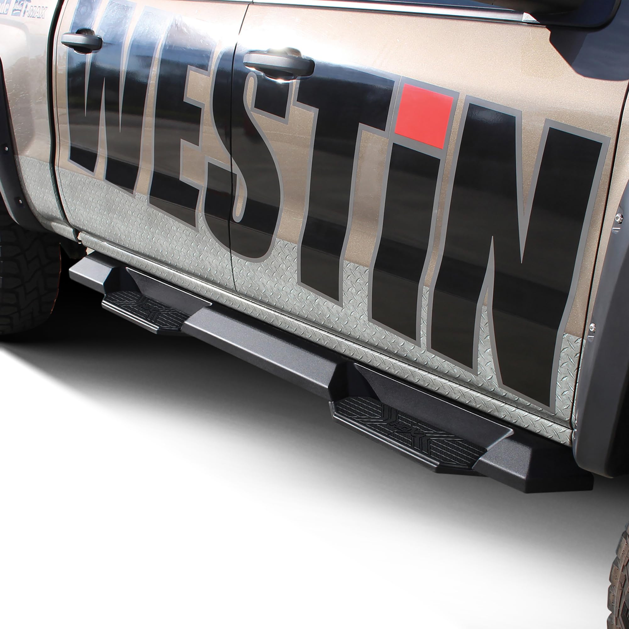 Westin HDX 56-23725 Xtreme Nerf Bars fits 2007-2018 Silverado Sierra 1500 2007-2019 Silverado Sierra 2500 3500 Crew Cab 2007-2019 (Exc Classic) Textured Black Pair