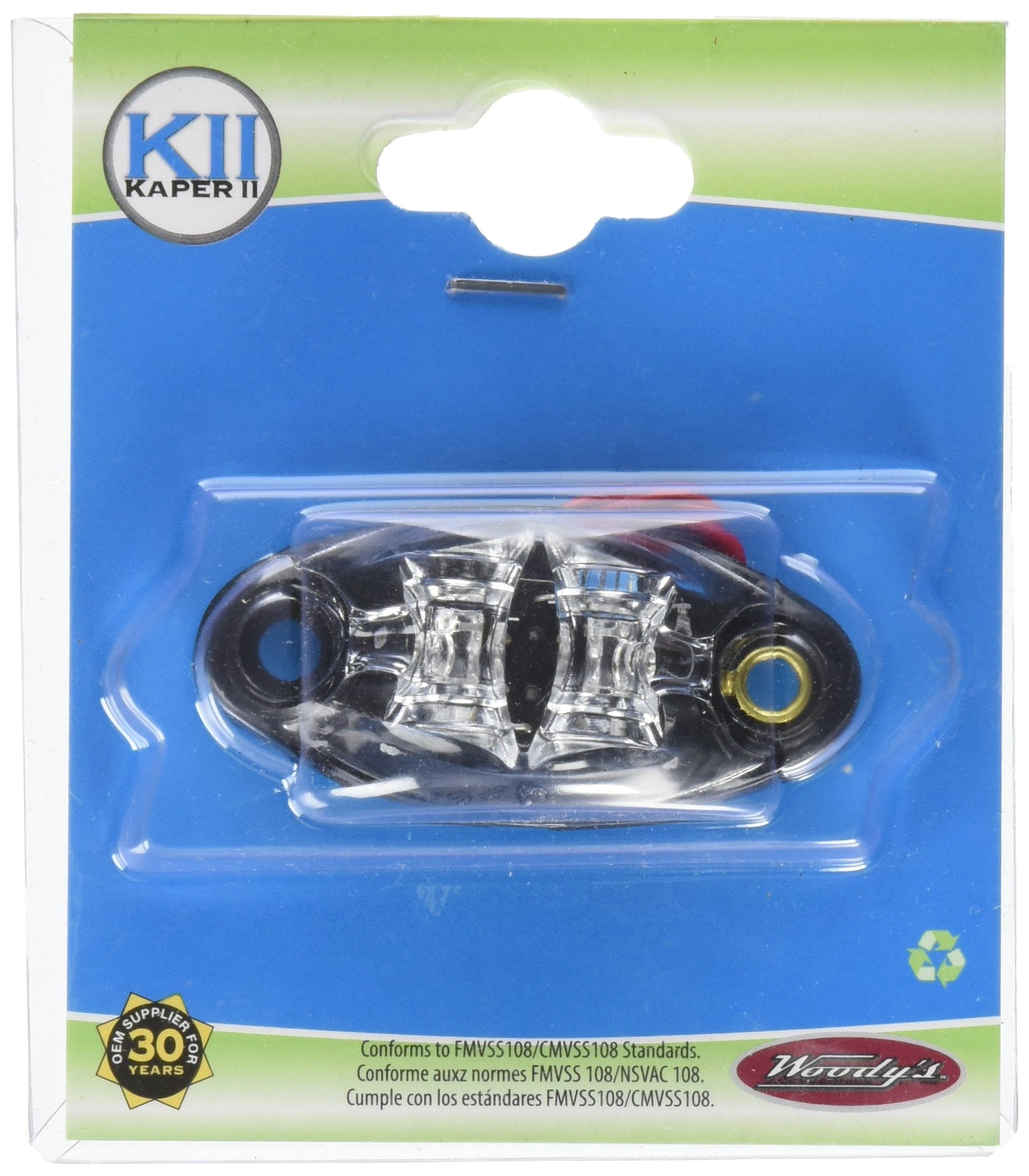 Diamond Group ダイヤモンド 52441 Clear/Red 2 Diode 1 Wire LED Marker Light
