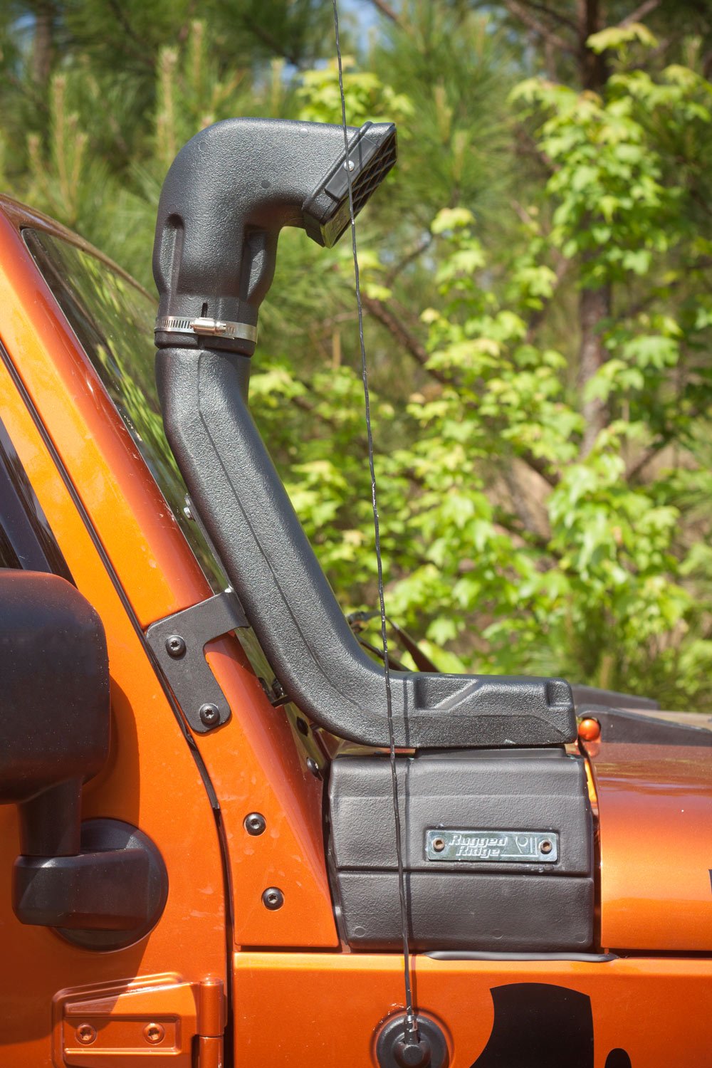 XHD High Mount Snorkel Extension | Rugged Ridge 17756.07 | Fits 2007-2018 Jeep Wrangler JK