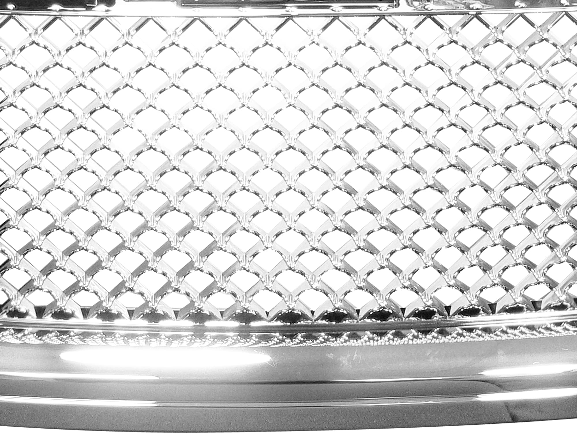 7148611 Armordillo USA Mesh Front Hood Grille - Chrome Fits 2002-2008 GMC Envoy