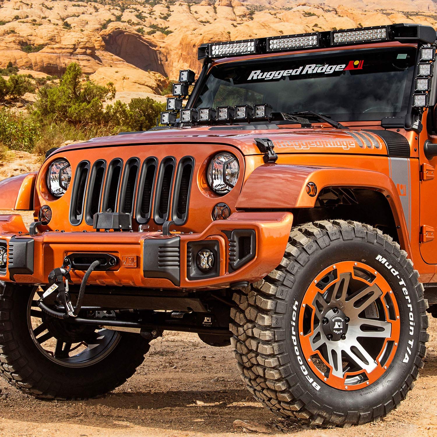 Elite Euro Guard Kit, Turn Signal | Rugged Ridge | 11231.26 | Fits 2007-2018 Jeep Wrangler JK/JKU