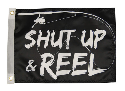 Shut Up & Reel TaylorMade Flag 12" x 18"