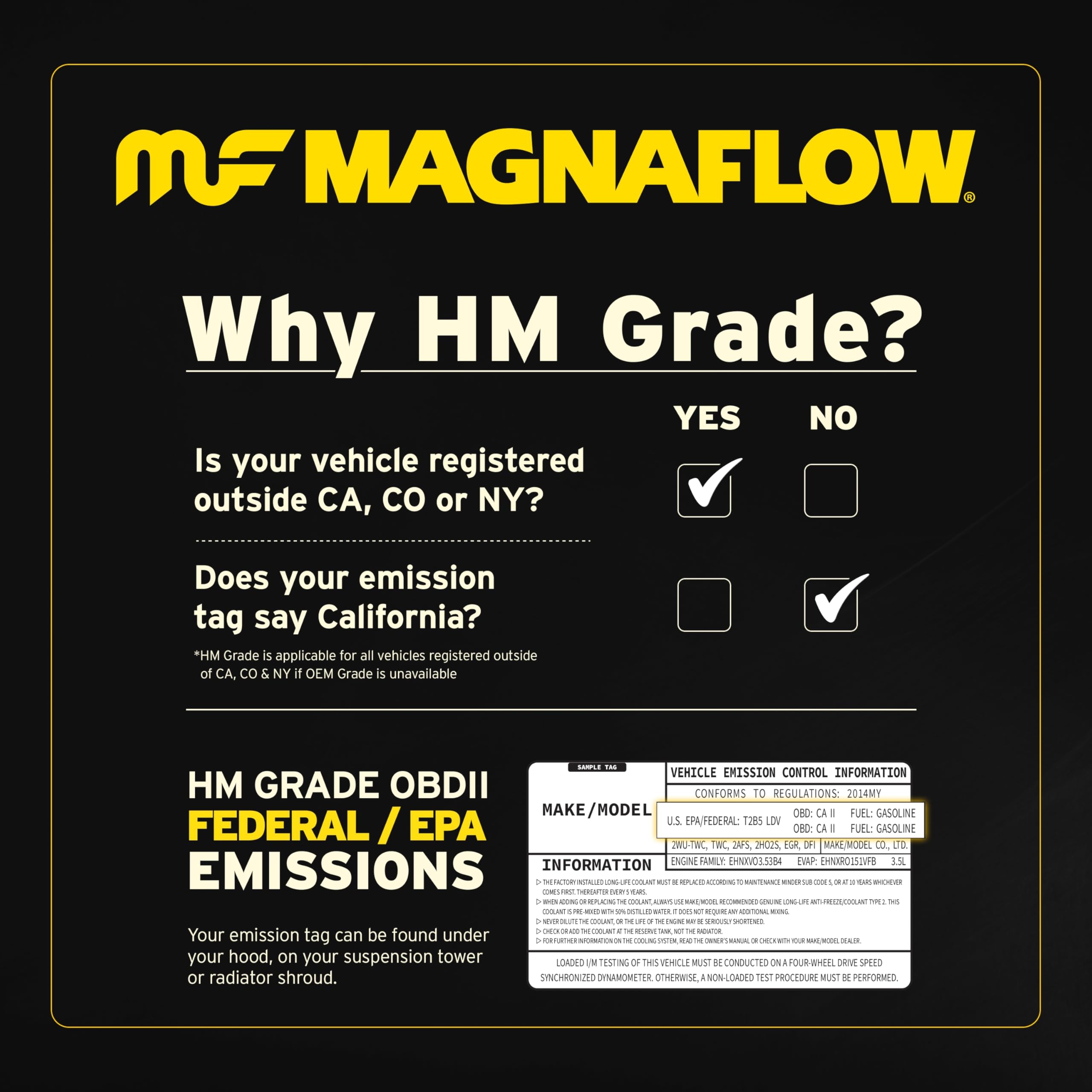 Catalytic Converter MagnaFlow 95221: HM Grade, Direct Fit, Compatible with 1994-1999 Dodge Ram 3500 and 1994-1999 Dodge Ram 2500 (Federal/EPA Compliant)