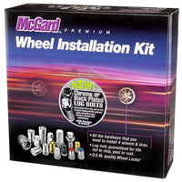 McGard Chrome M12 x 1.25 Thread Size Cone Seat Lug Bolt Wheel Installation Kit for 5 Lug Vehicles