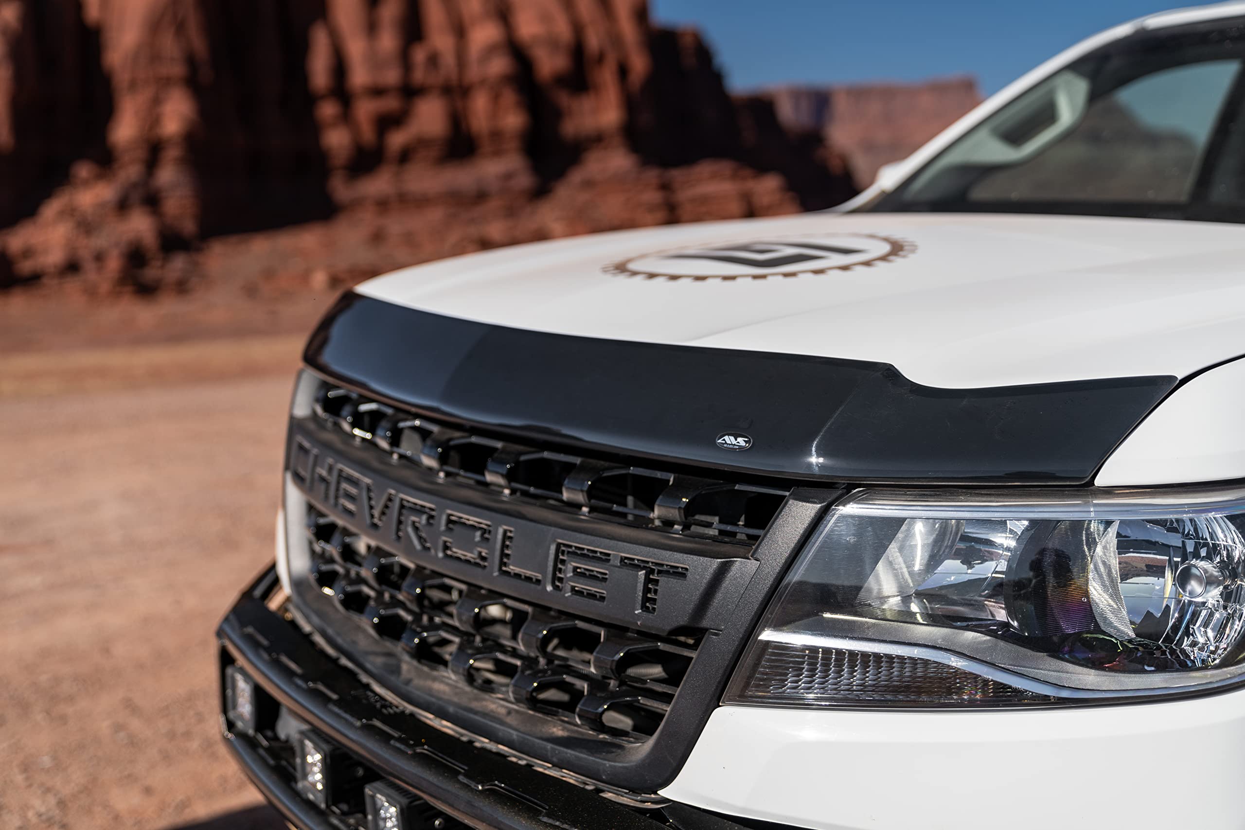 Aeroskin Hood Protector Auto Ventshade [AVS] | Fits 2021 - 2025 Ford Bronco Sport | Low Profile Deflector / Bug Shield - 1 pc., Smoke | 322188