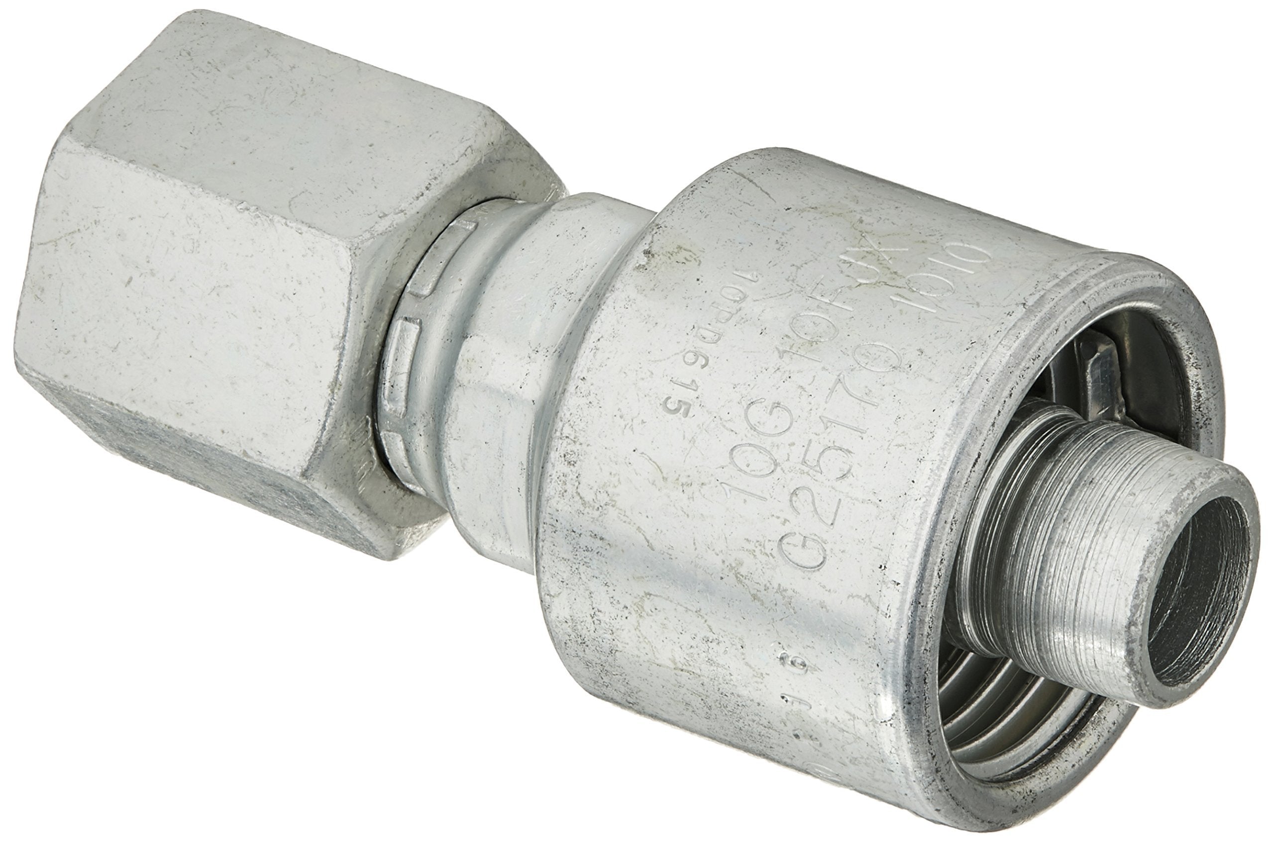 Gates Female G25170-1010 JIC 37 Flare Swivel (MegaCrimp)