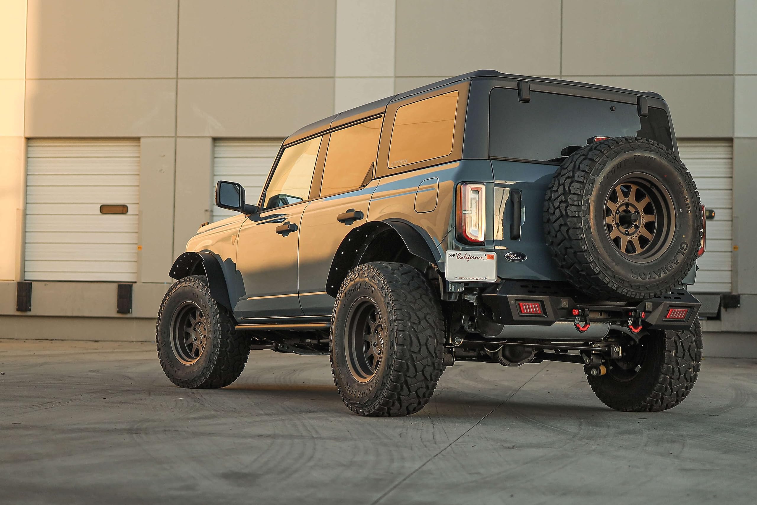 Ford Bronco (2021-2023) - Cobra Tek Attica4x4 Rear Bumper | Modular-style Black Powder Coated | Terra Series