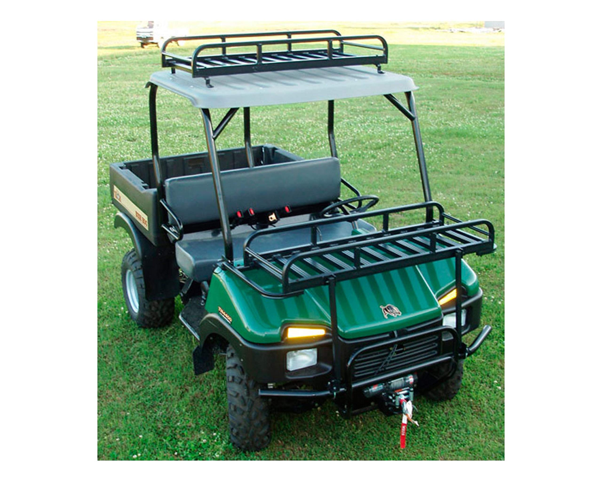 UTV Roof Cargo Rack Great Day - 22" x 50" x 7" Carrying Cradle - 100 lbs Weight Capacity - Aluminum Frame - Black Powder-Coated Finish, UVRR750