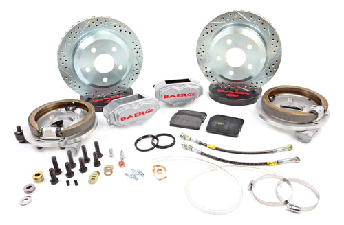 BAER BRAKES Brake System 4302308S-BKCZ (12" Rear SS4 with Park Brake Silver 64-72 GM A Body 10 or 12 Bolt C Clip Rear End Only), 1 Pack