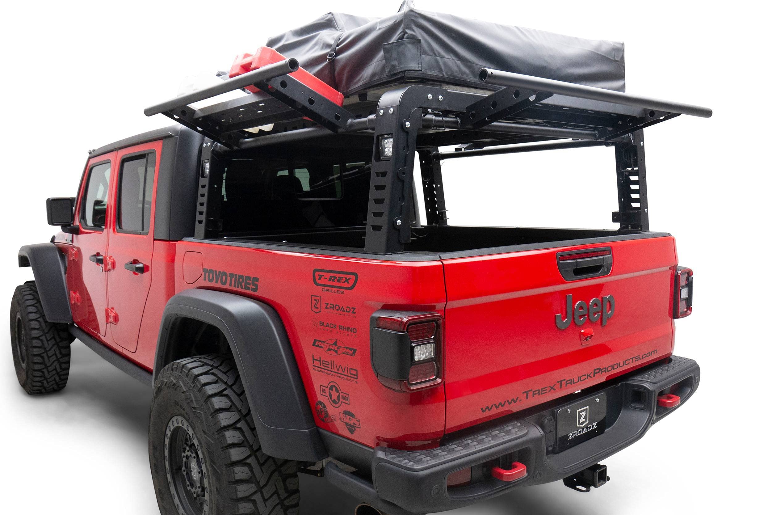 ZROADZ Access Z834211 Overland Rack 2019-2022 Jeep Gladiator Black