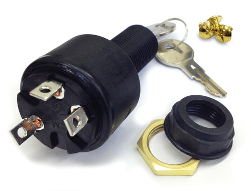 Sierra MP39120 International-MP39120 Ignition Switch Pos Con, chrome , white