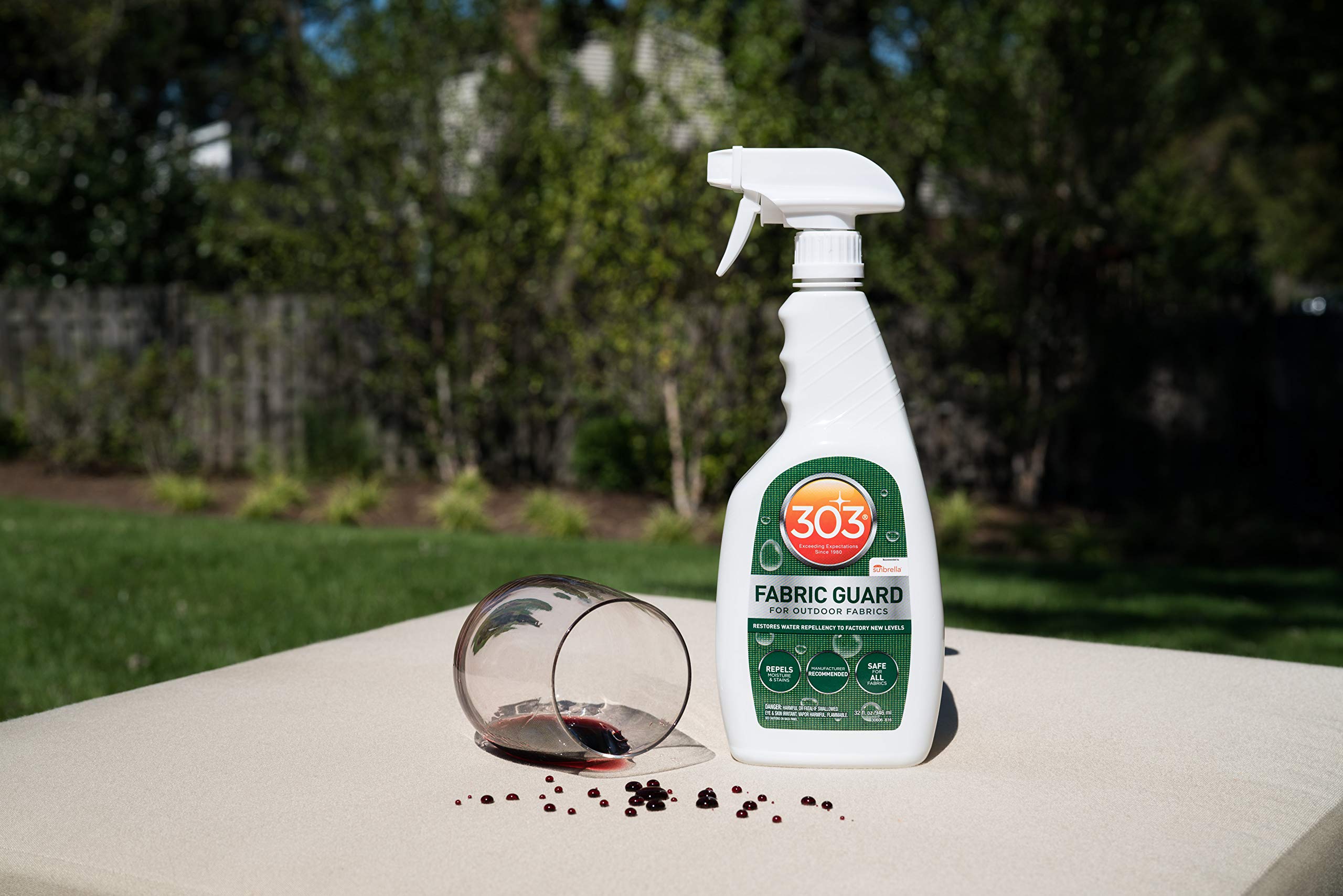 303 Fabric Guard - Restores To Water and Stain Repellency Factory New Levels, Simple and Easy To Use, Manufacturer Recommended, Safe For All Fabrics, 32oz (30606CSR)