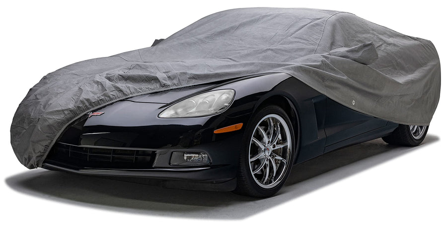 Covercraft 5-Layer Custom Indoor Car Cover | C10906IC | Compatible with: 1964-1968 Ford Mustang Convertible or Hardtop | Gray
