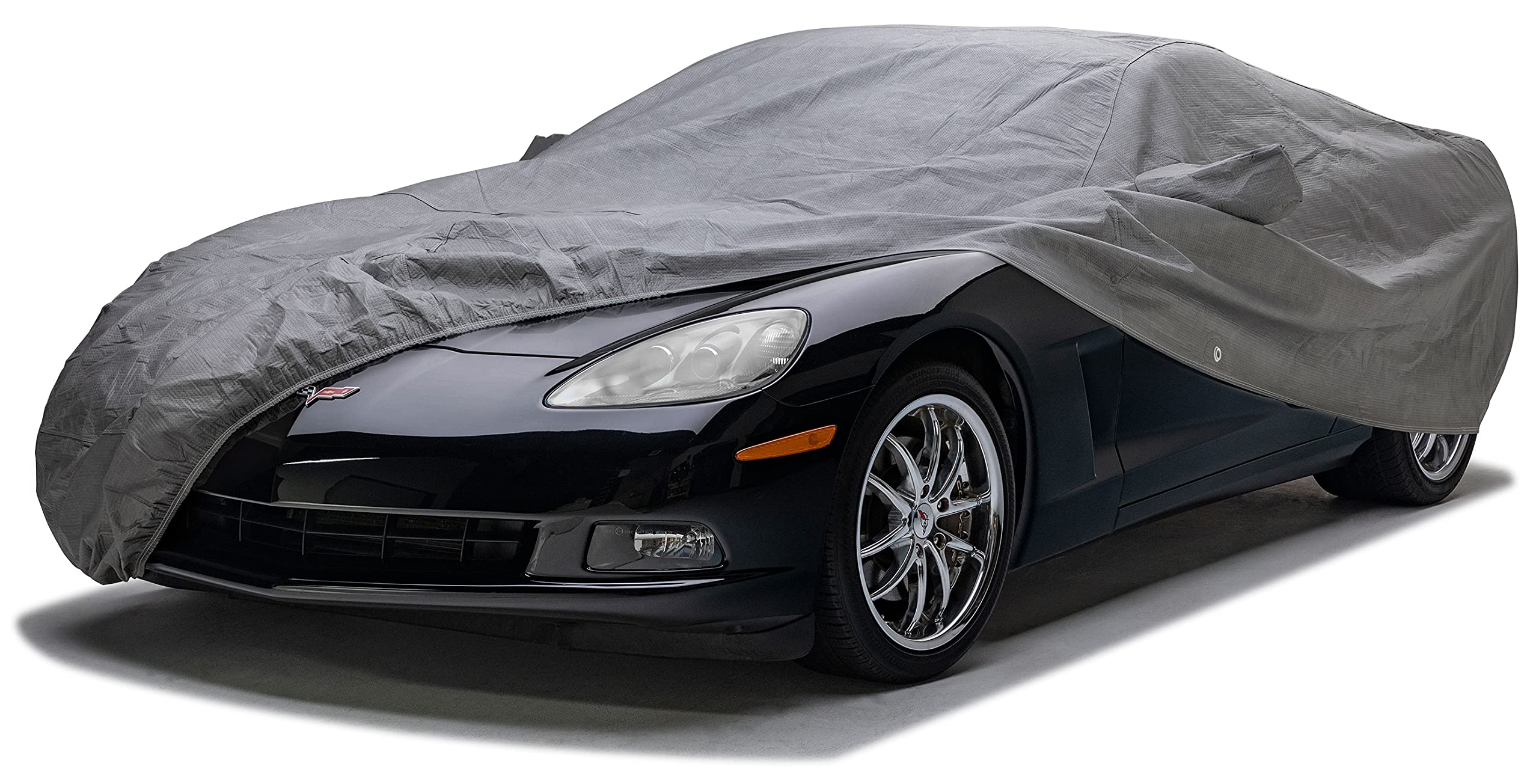 Covercraft 5-Layer Custom Indoor Car Cover | C17826IC | Compatible with: 2015-2021 Ford Mustang Convertible | Gray