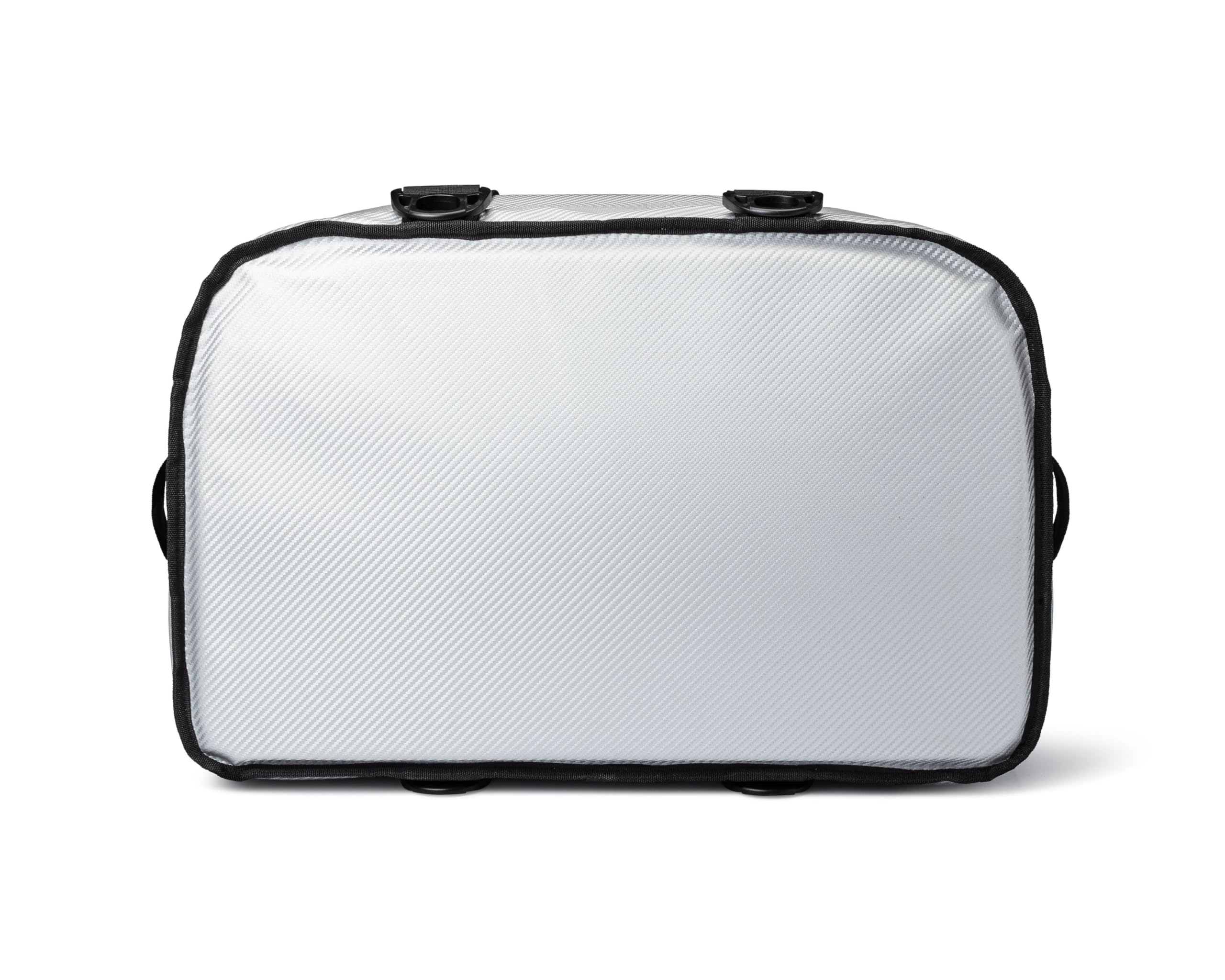 Stow-N-Go AO Coolers Carbon Soft Cooler, Low-Profile, Leakproof with High-Density Insulation, Holds Ice for 24 Hours, Silver, 38-Can