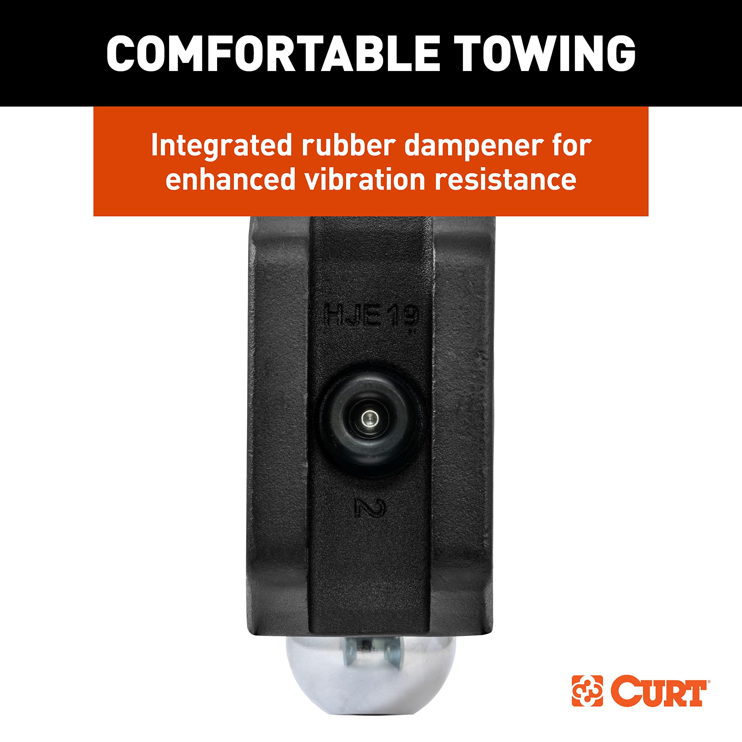 CURT Adjustable Trailer Hitch Ball Mount with Dual Ball, 2" Shank, Up to 15,000 lbs 45935