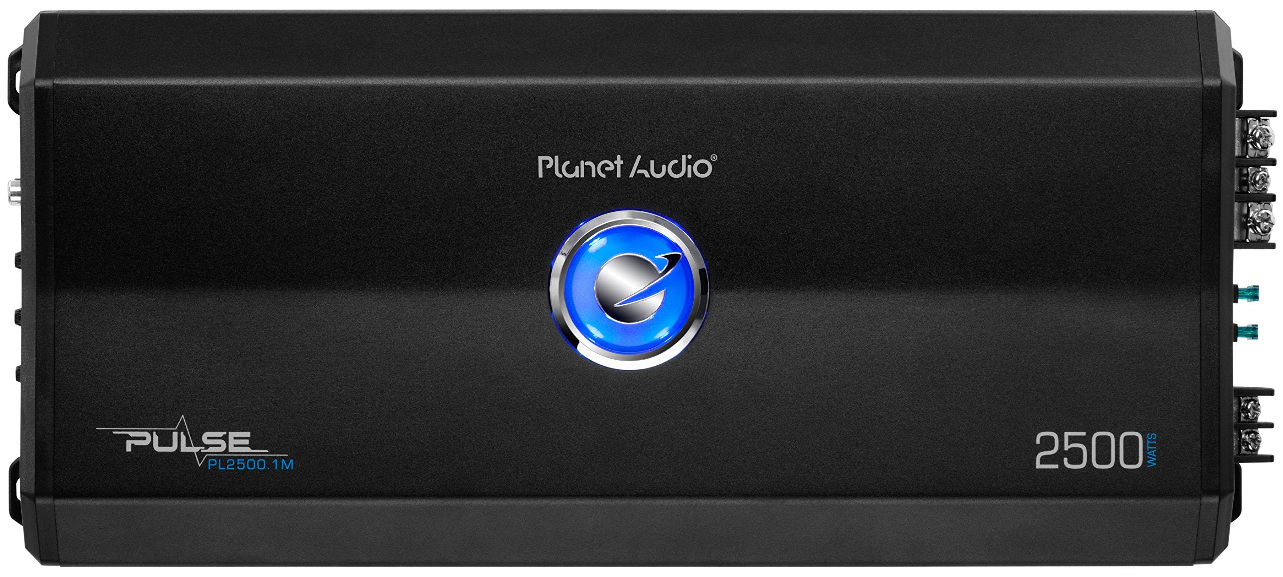 Planet Audio Monoblock PL2500.1M Car Amplifier - 2500 High Output, High/Low Level Inputs, Low Pass Crossover, Hook Up to Subwoofer for Bass