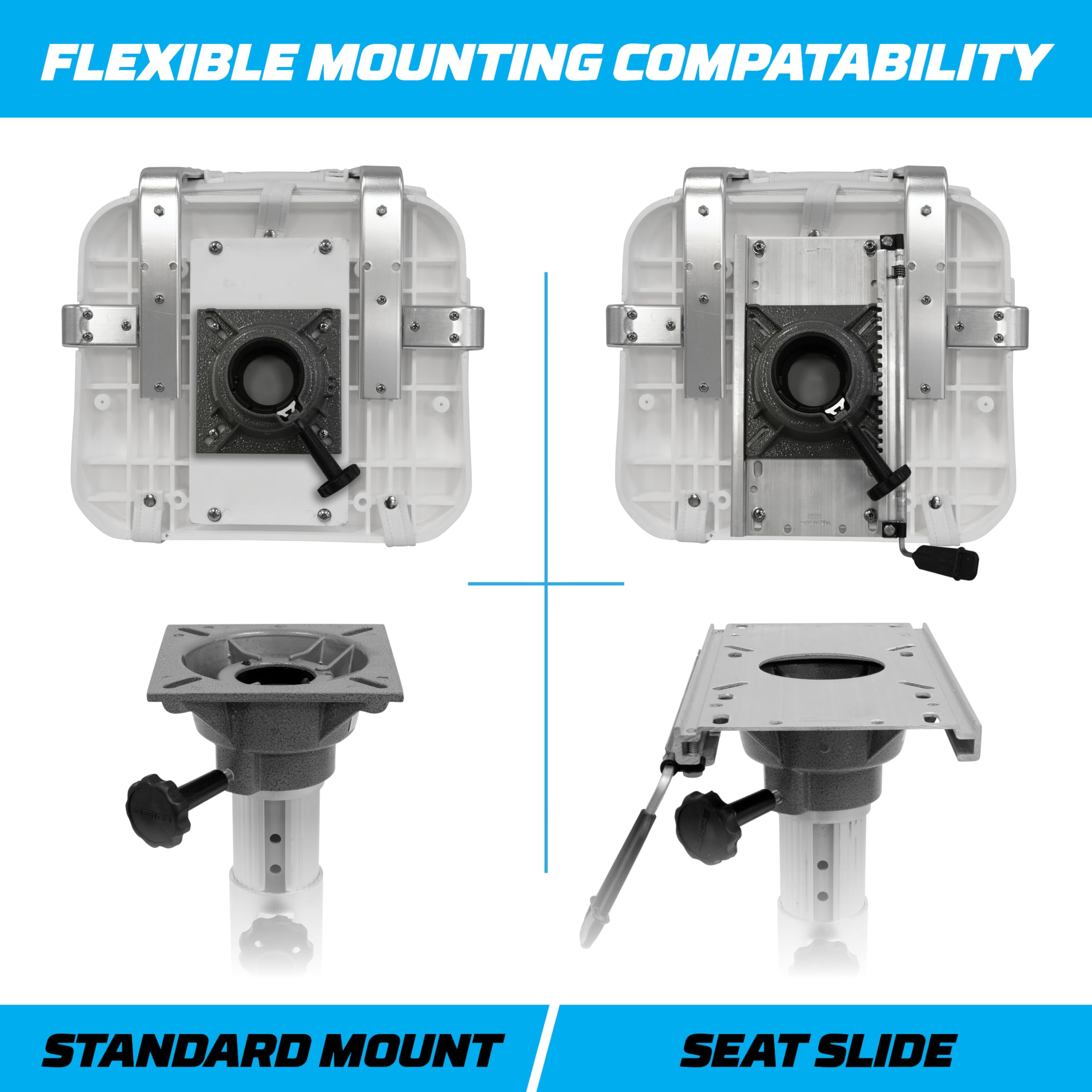 8WD562-3-710 Wise Ladder Back Helm Chair with Arm Rests, Cushions and Mounting Plate, White, Offshore