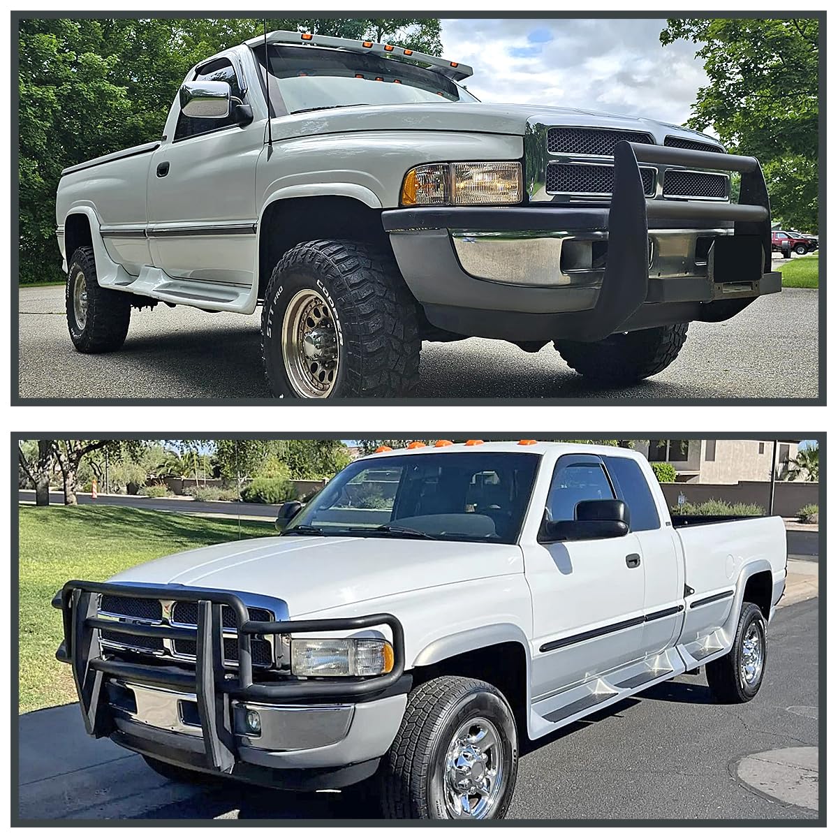 Factory Replacement SPEC-D TUNING Headlights Compatible with 1994-2001 Dodge Ram 1500 2500 3500 Left + Right Head Lights Assembly