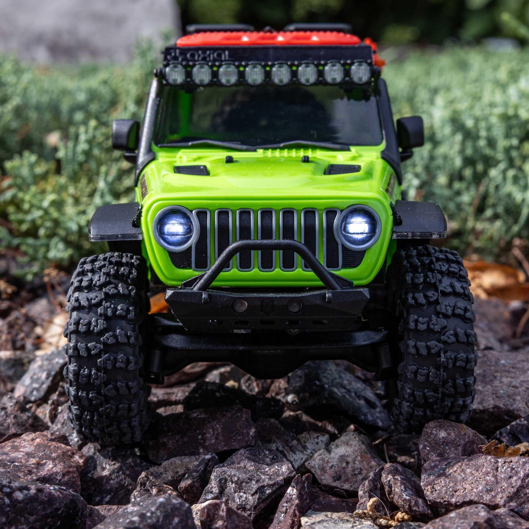 Axial RC Truck 1/30 Jeep Wrangler JLU SCX30 4X4 RTR Brushed Rock Crawler (Battery & Charger Included), Green, AXI-2261T1