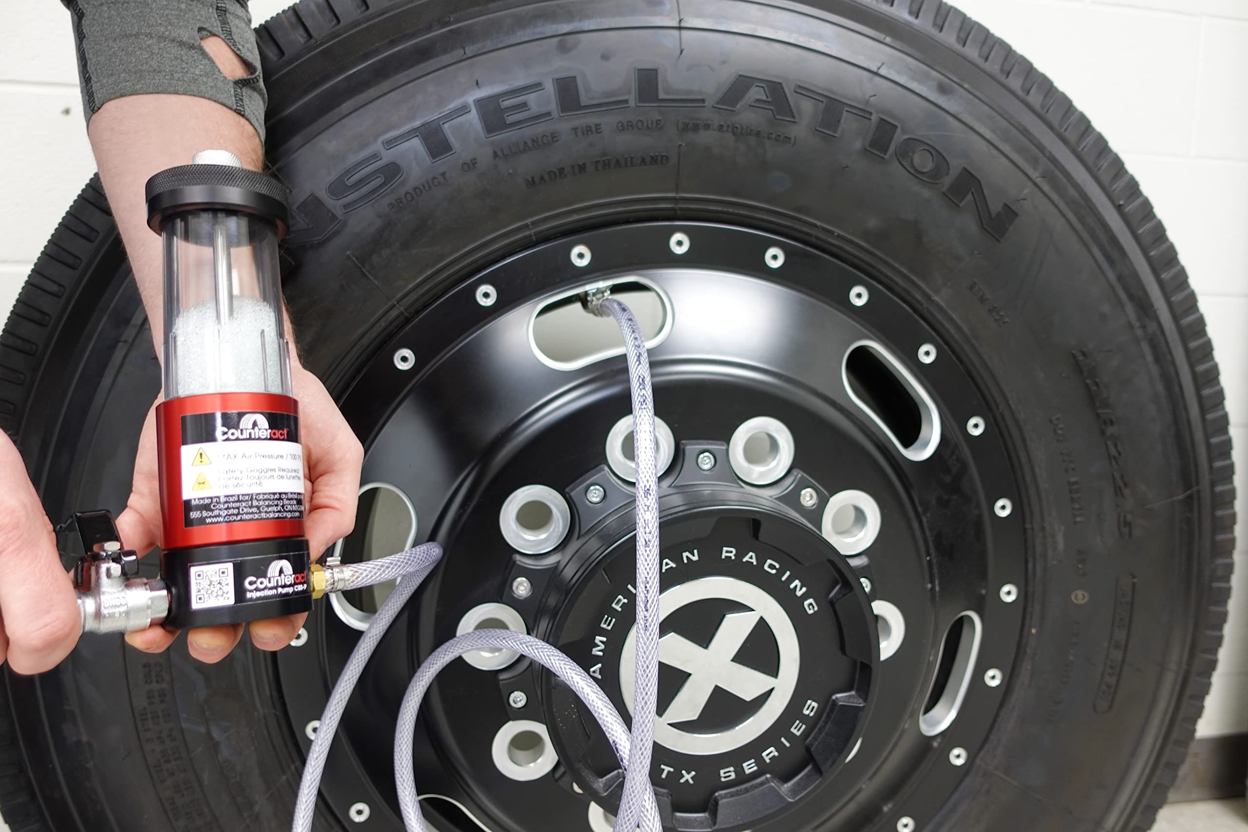 Counteract CBB-IP Balancing Beads Injection Pump 2.0 - Compatible with Counteract Balancing Beads & ECO Balance Beads - Premium Materials - No Spills - No Mess - Effortless Method to Balance Tires