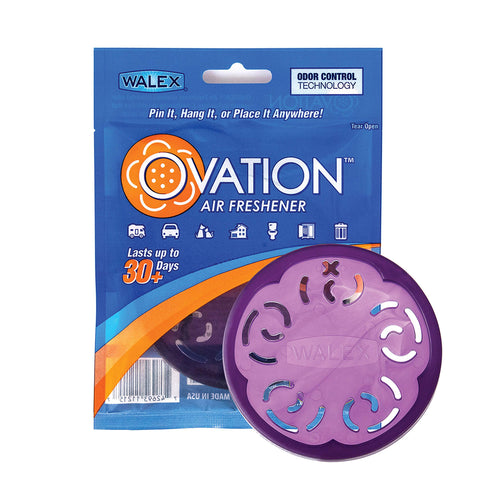 Ovation Portable Air Freshener Discs, Solid Odor Control Deodorizer for RV Trailers, Toilets, Boats, Cars, OVAFLAV1, Lavender, Pack of 1