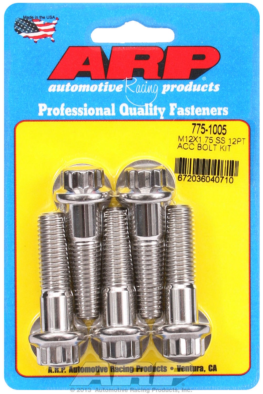 Bolt ARP (775-1005), Stainless Steel