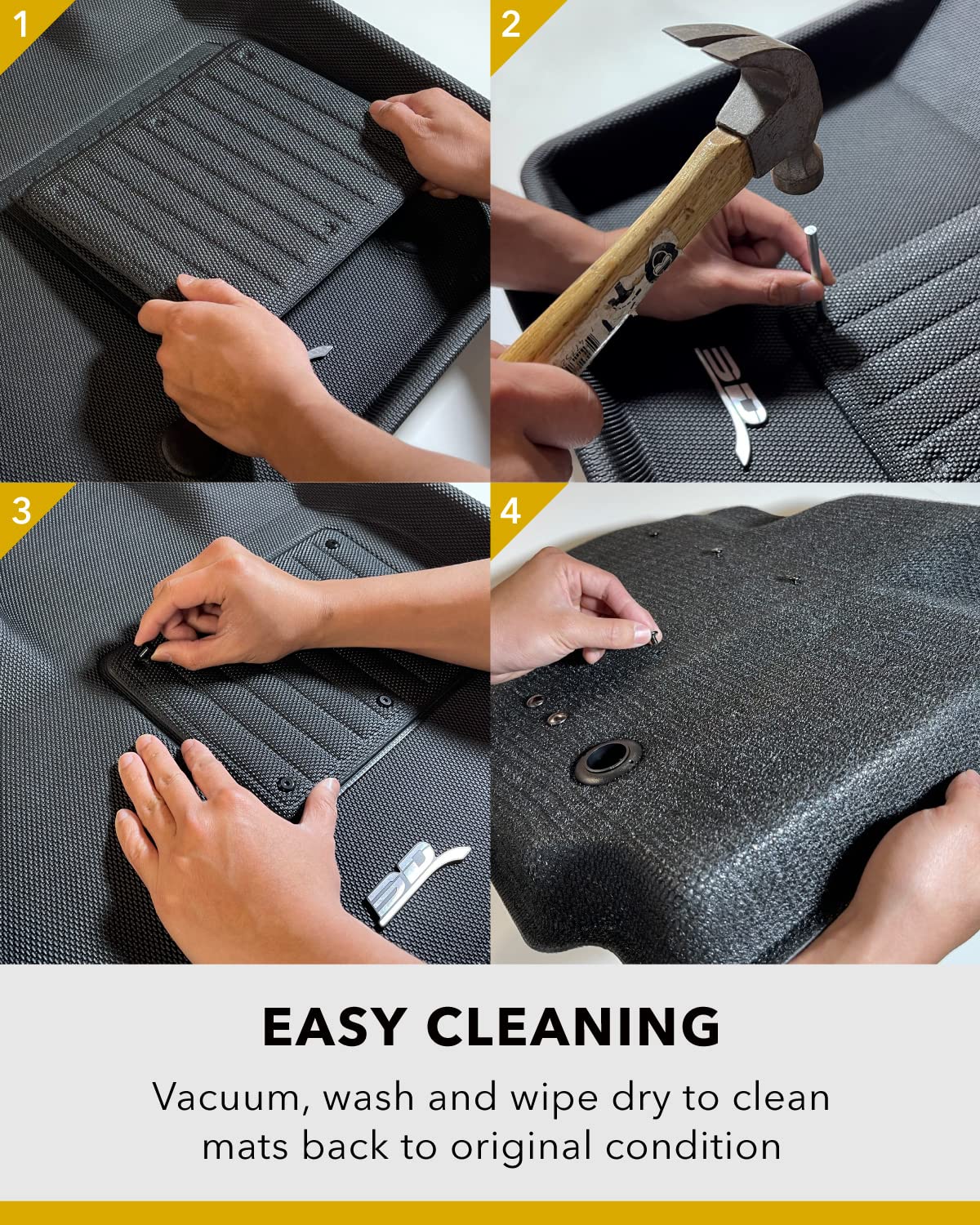 3D MAXpider Friction EX-Plus Custom Fit Heel Pad Size B#4 10.5" x 8" (Includes 6 Hex Screws, 2 Hex Keys, Hole Punch Tool)
