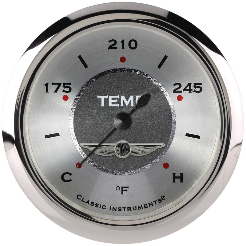 AW326SRC-08 Classic Instruments All American 2 5/8" Water Temperature Gauge 1/2"